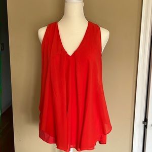 Racer back draped front top